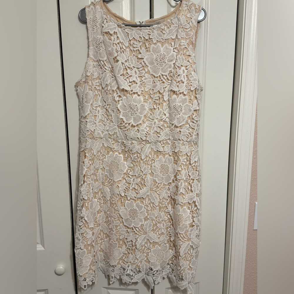 Elegant White Lace Dress